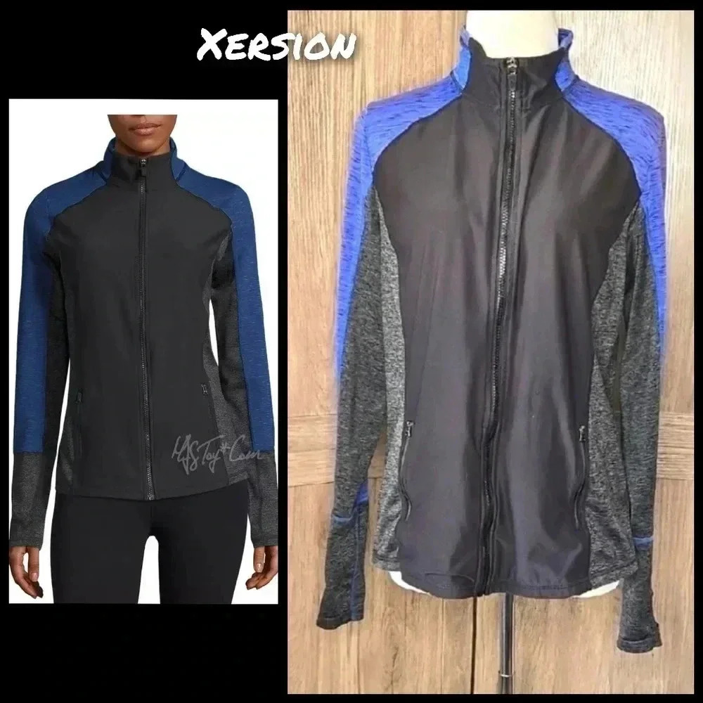 Women's Black and Blue sport jacket